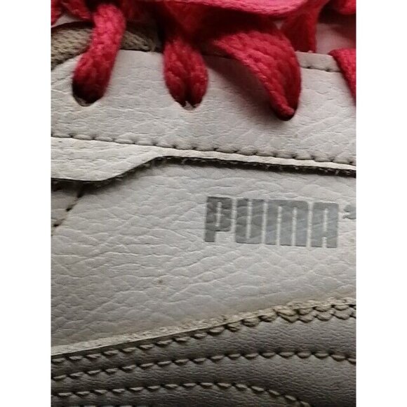 Puma Womens Sneakers White Pink Lace Up Athletic Shoe Padded Round Toe 6.5 - Picture 9 of 12
